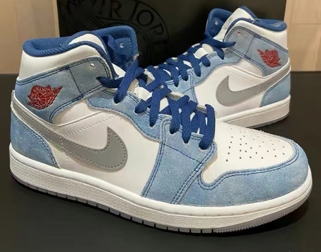 Air Jordan Retro 1 Grade AAA French Blue Light Steel